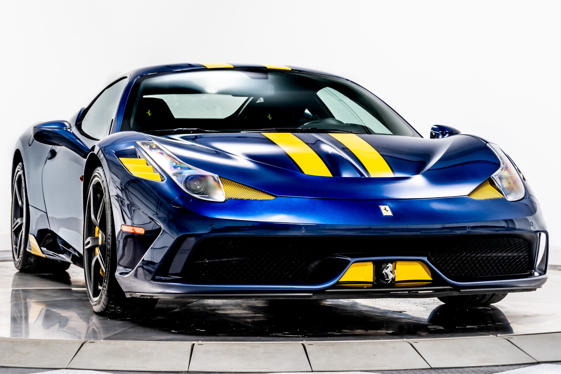 Blu Tour De France 2015 Ferrari 458 Speciale For Sale - Stock