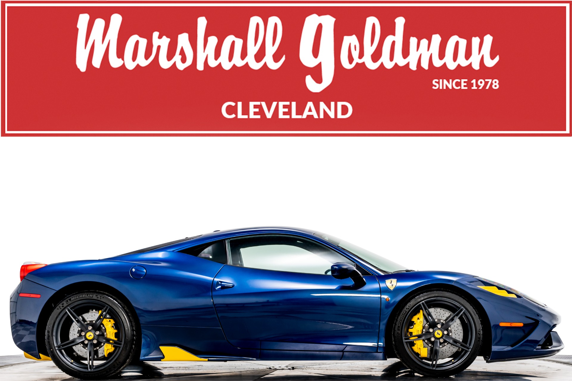 Blu Tour De France 2015 Ferrari 458 Speciale For Sale - Stock