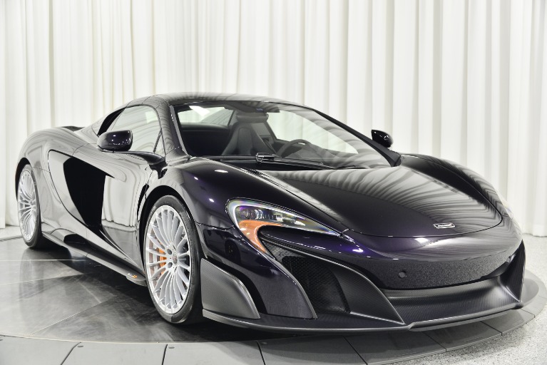 Amethyst Black 2016 McLaren 675LT Spyder For Sale - Stock Number