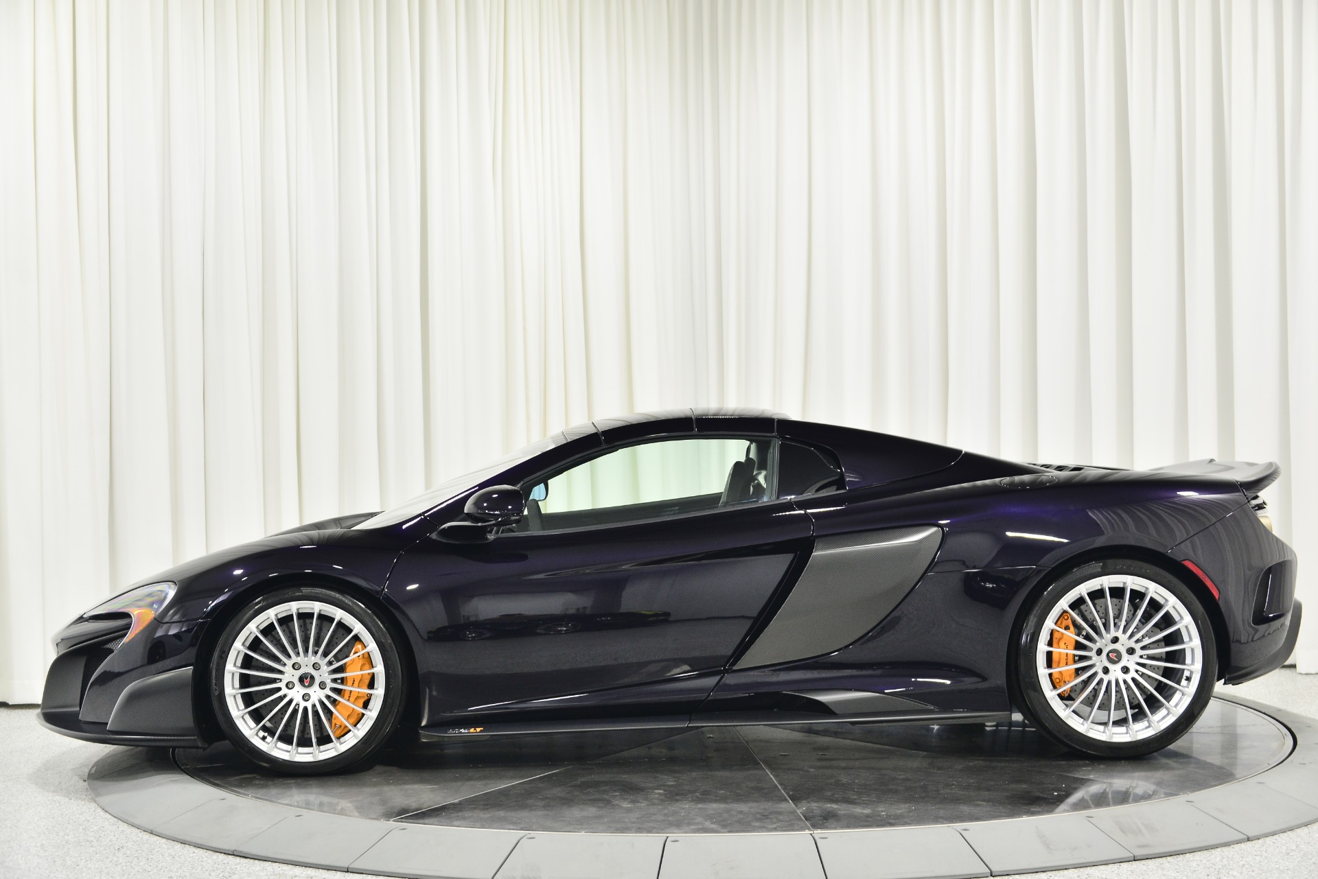 Amethyst Black 2016 McLaren 675LT Spyder For Sale - Stock Number