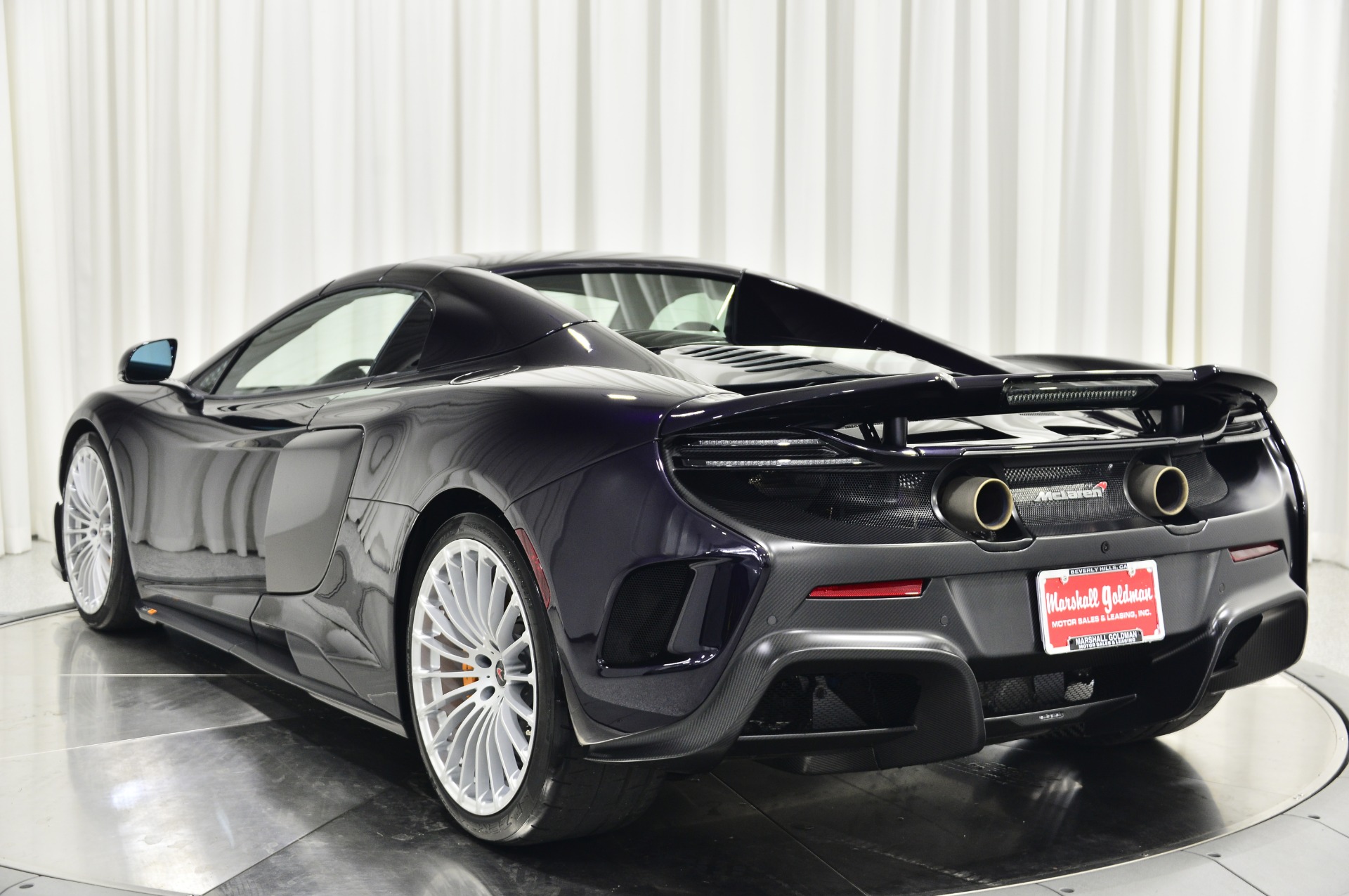 Amethyst Black 2016 McLaren 675LT Spyder For Sale - Stock Number