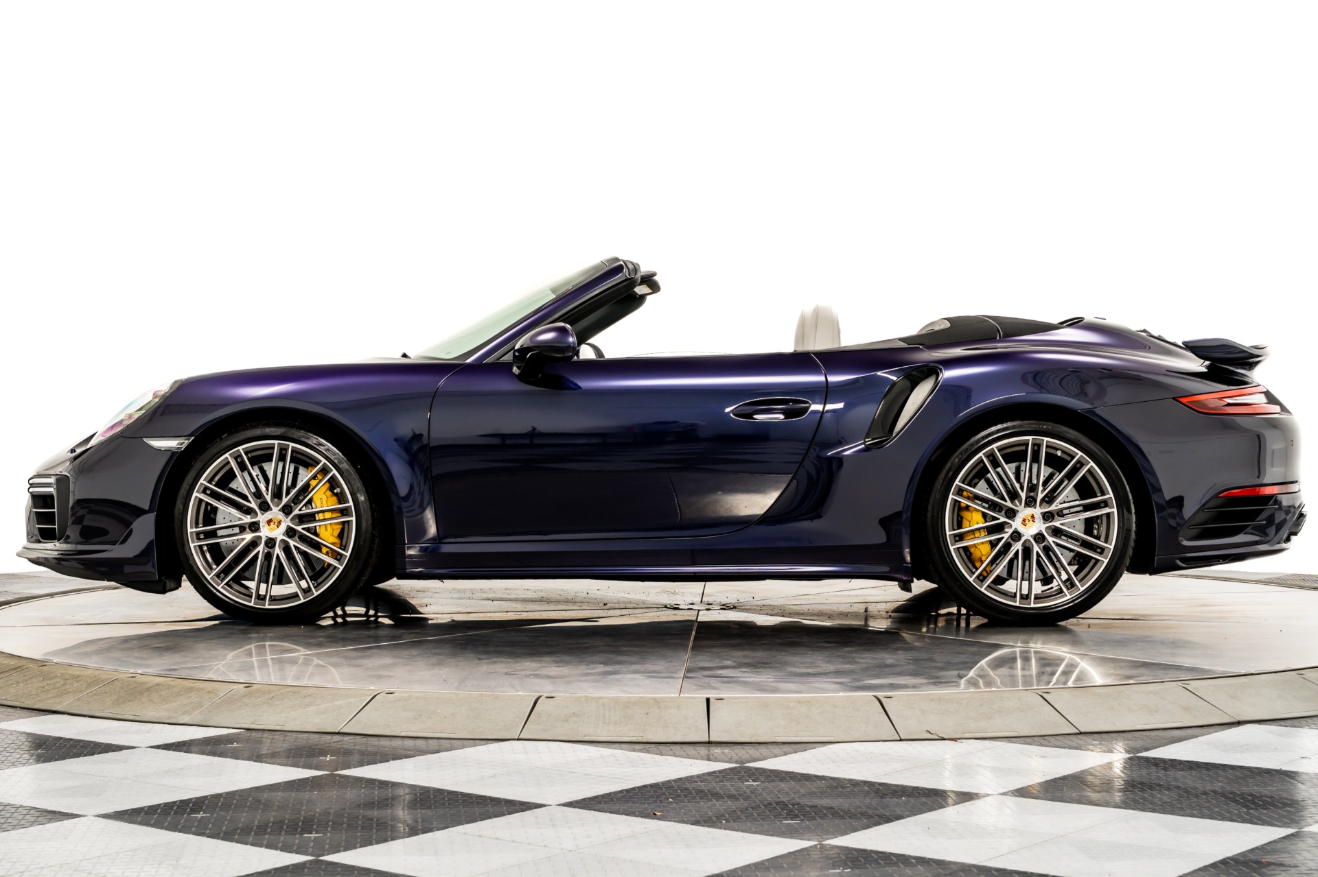 Midnight Purple Pearl 2017 Porsche 911 Turbo S Cabriolet For Sale
