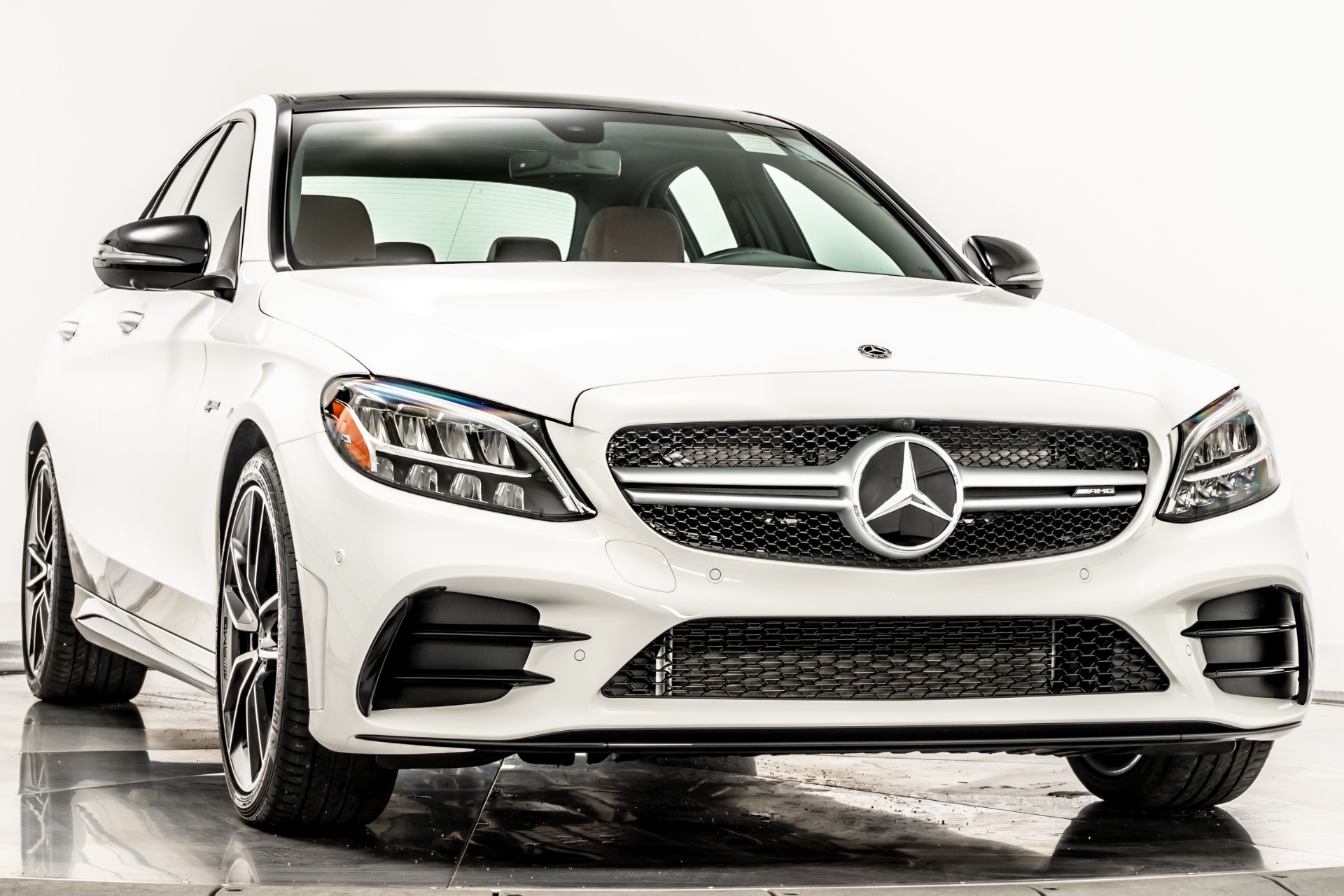 Polar White 2021 Mercedes-Benz C43 AMG For Sale - Stock Number