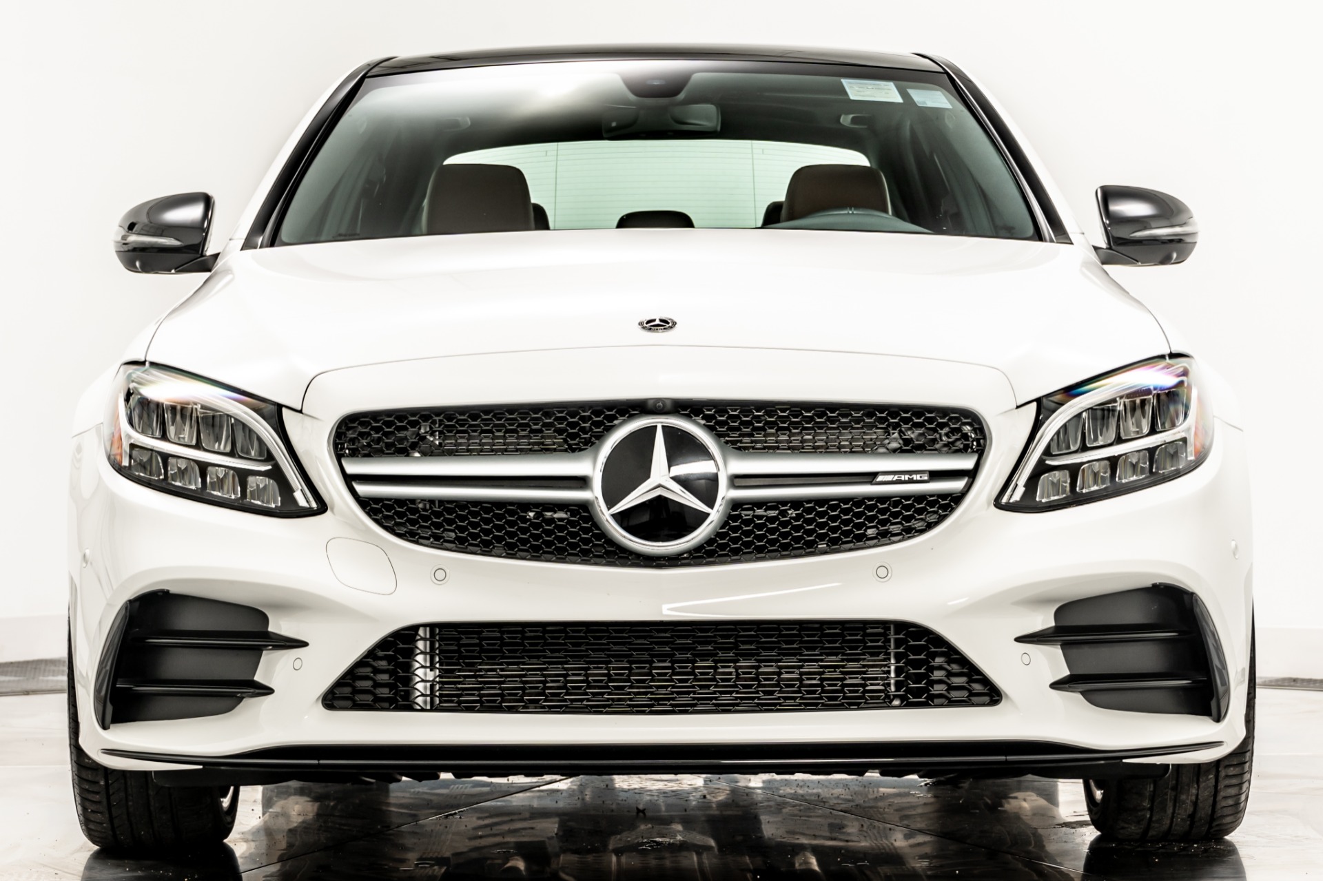 Polar White 2021 Mercedes-Benz C43 AMG For Sale - Stock Number