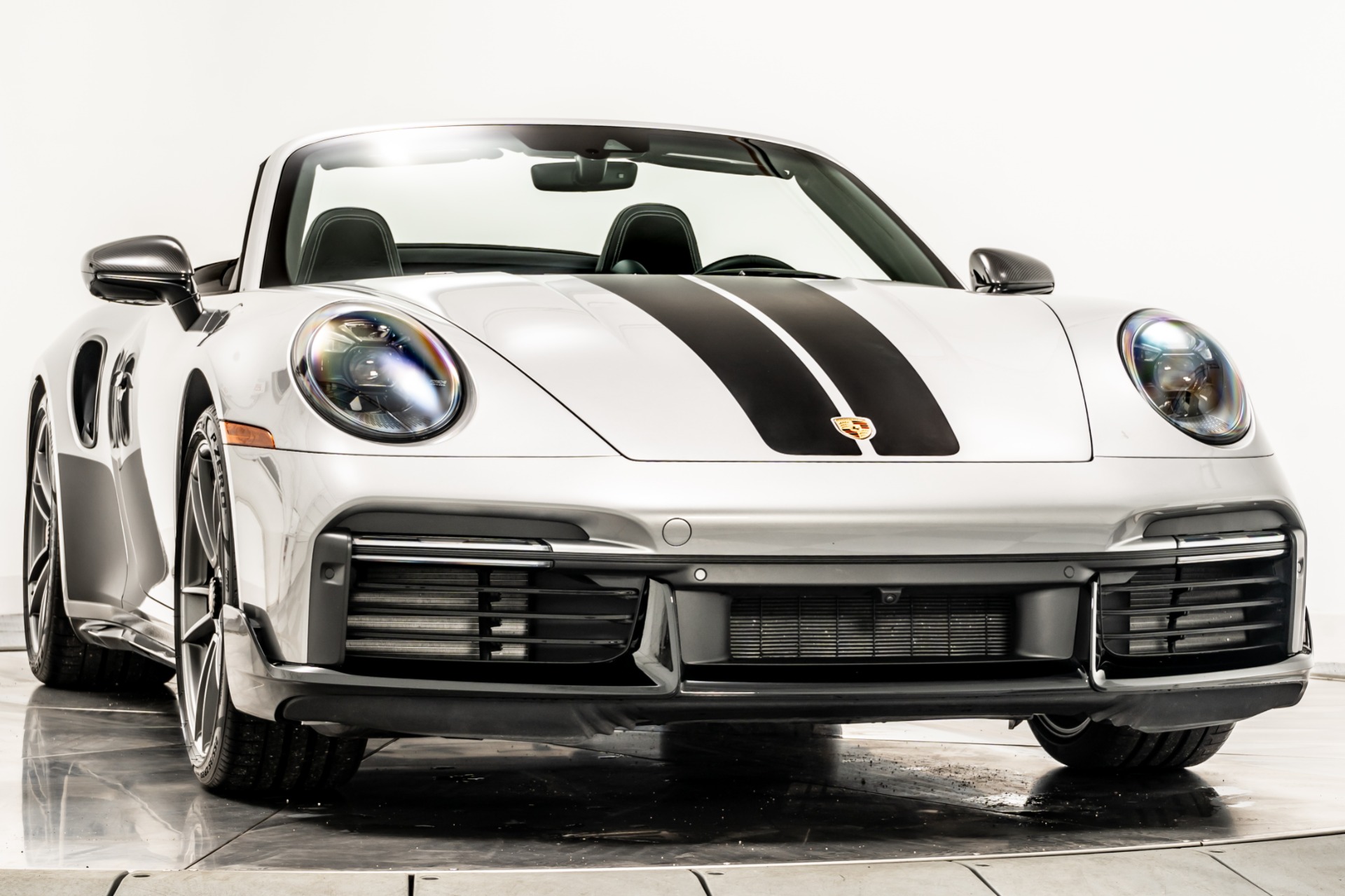 Silver 2021 Porsche 911 Turbo S Cabriolet For Sale - Stock Number