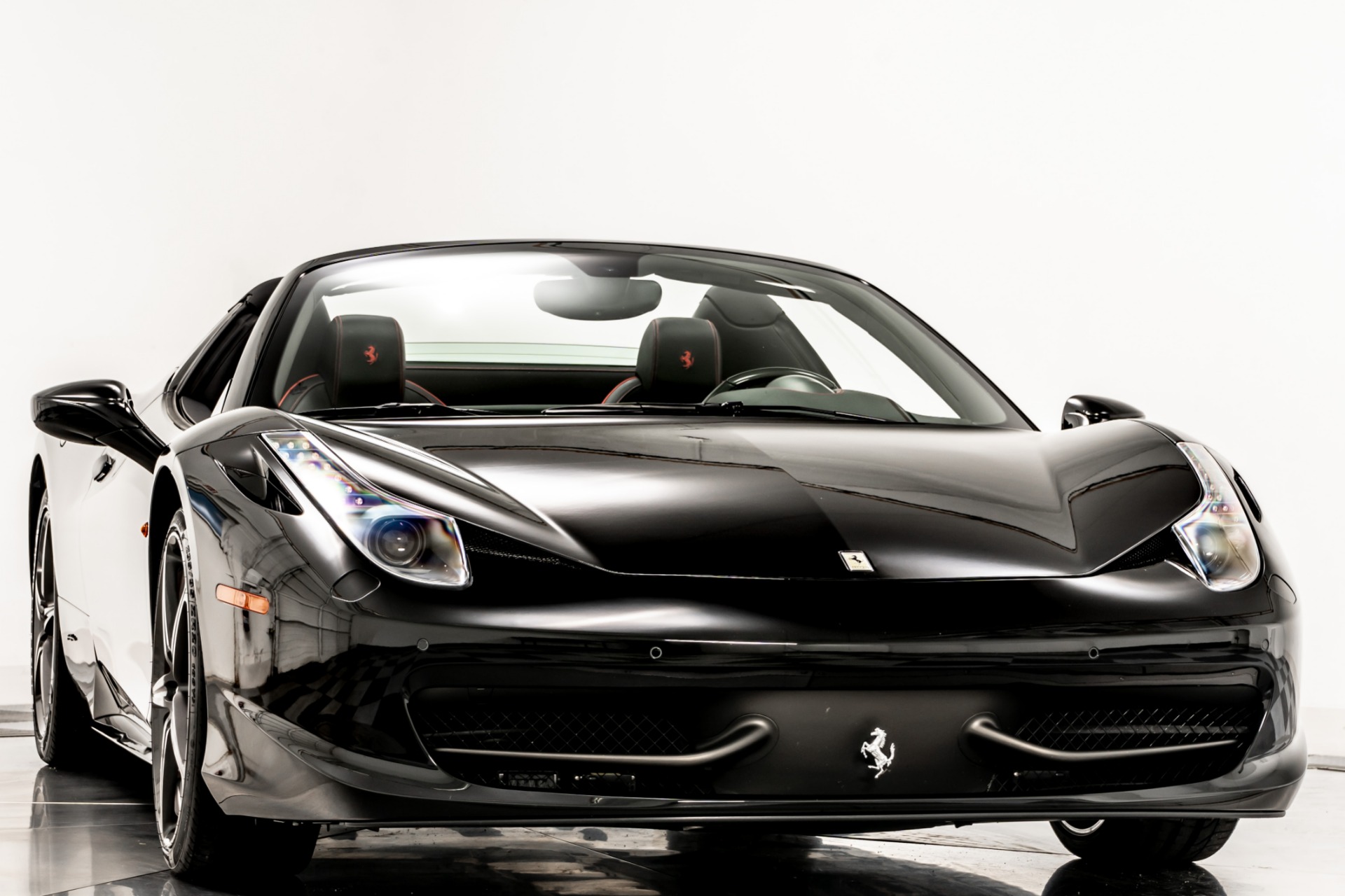 Nero 2015 Ferrari 458 Spider For Sale - Stock Number W24820 