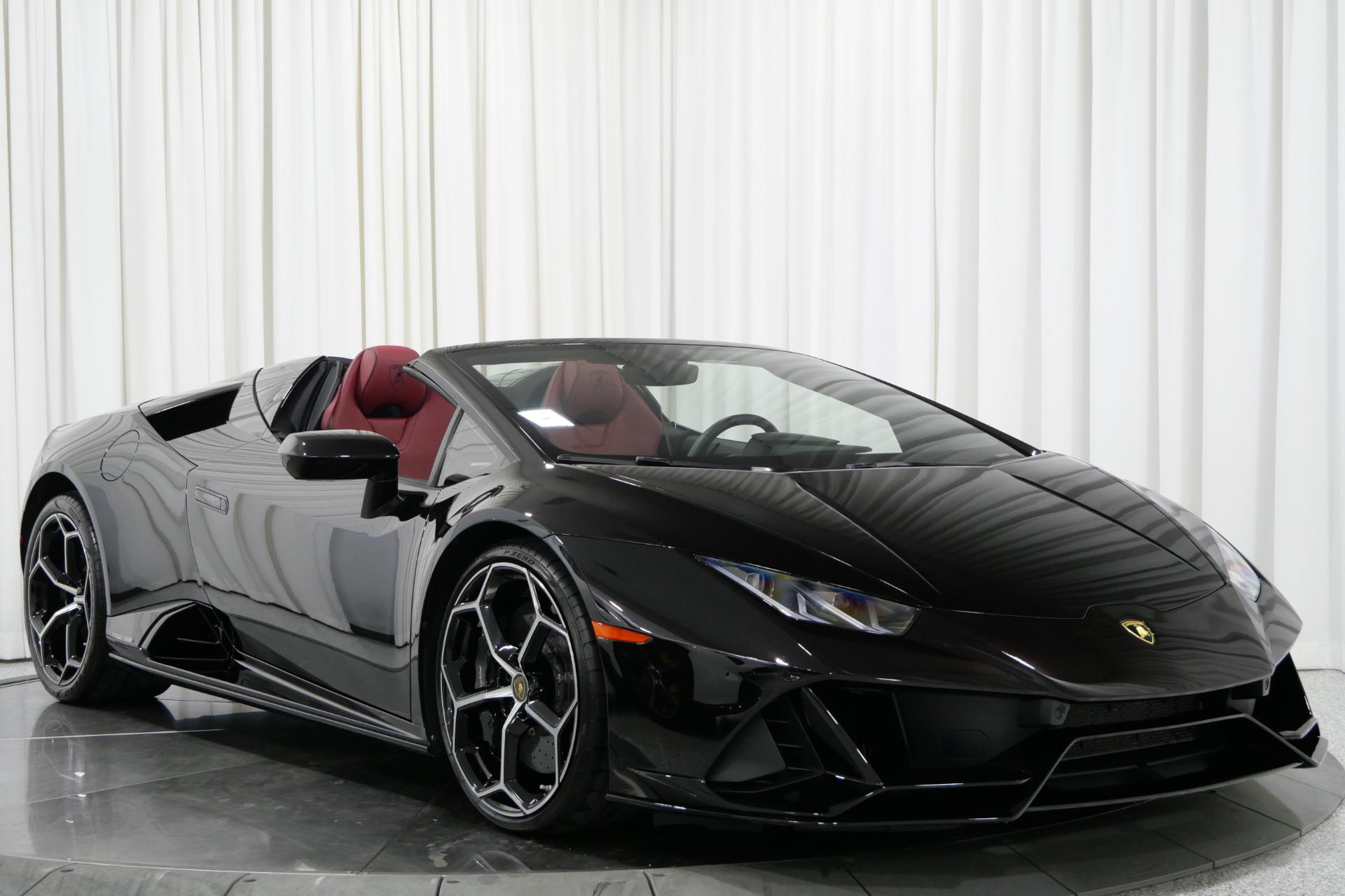 Nero Granatus 2020 Lamborghini Huracan EVO Spyder For Sale - Stock
