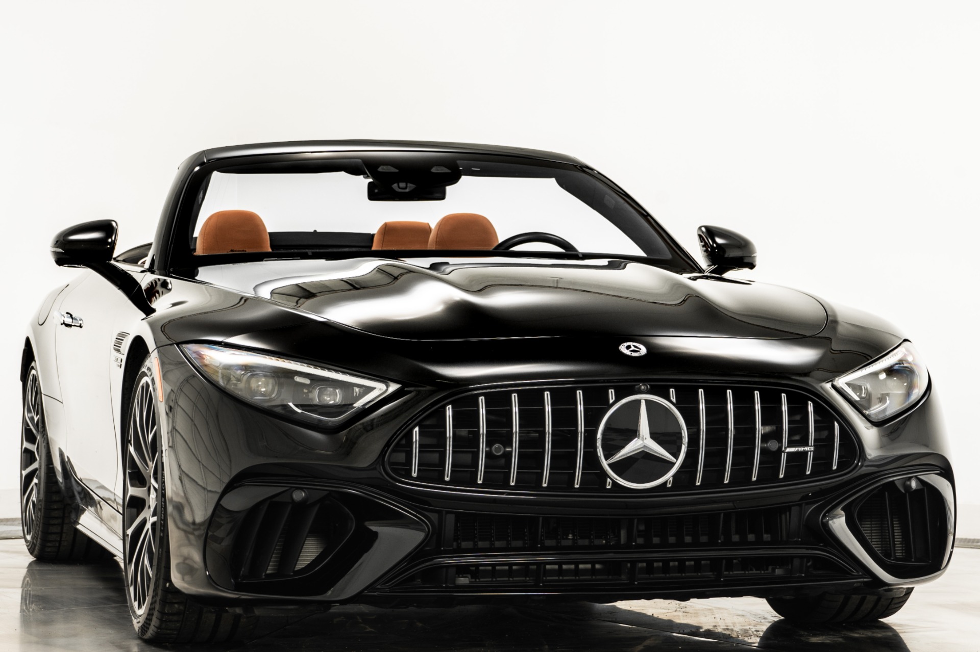 Obsidian Black Metallic 2022 Mercedes-Benz SL55 AMG For Sale