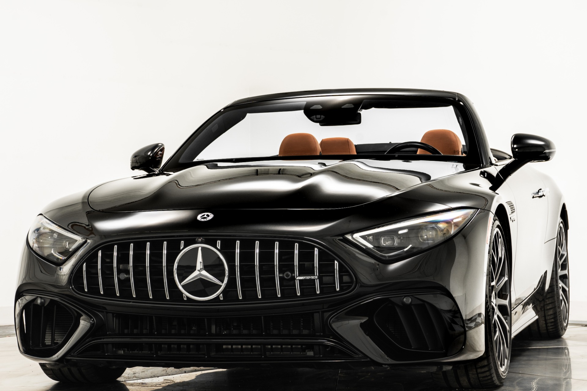 Obsidian Black Metallic 2022 Mercedes-Benz SL55 AMG For Sale