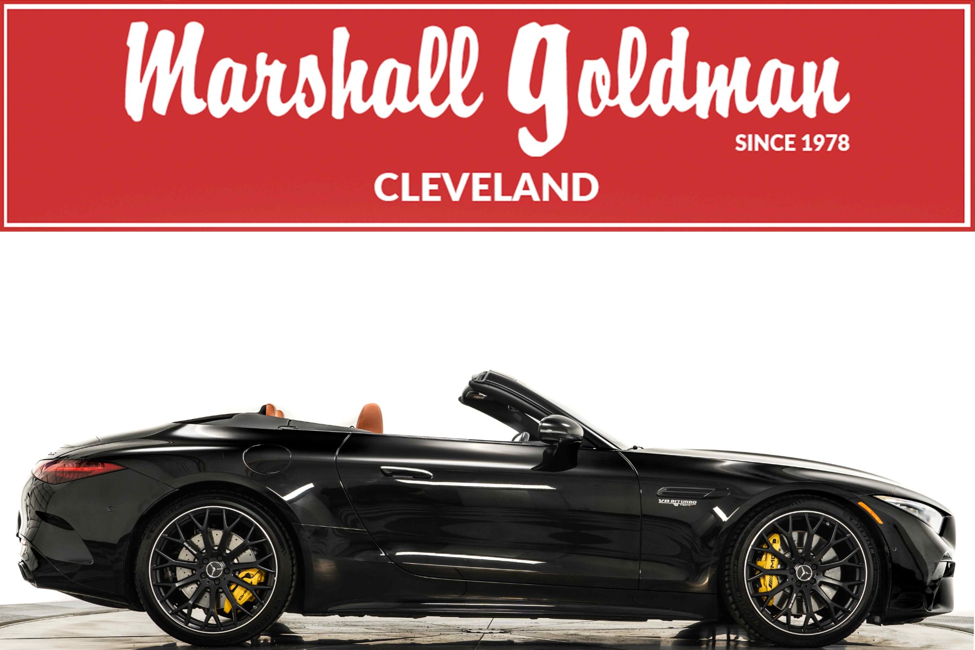Obsidian Black Metallic 2022 Mercedes-Benz SL55 AMG For Sale