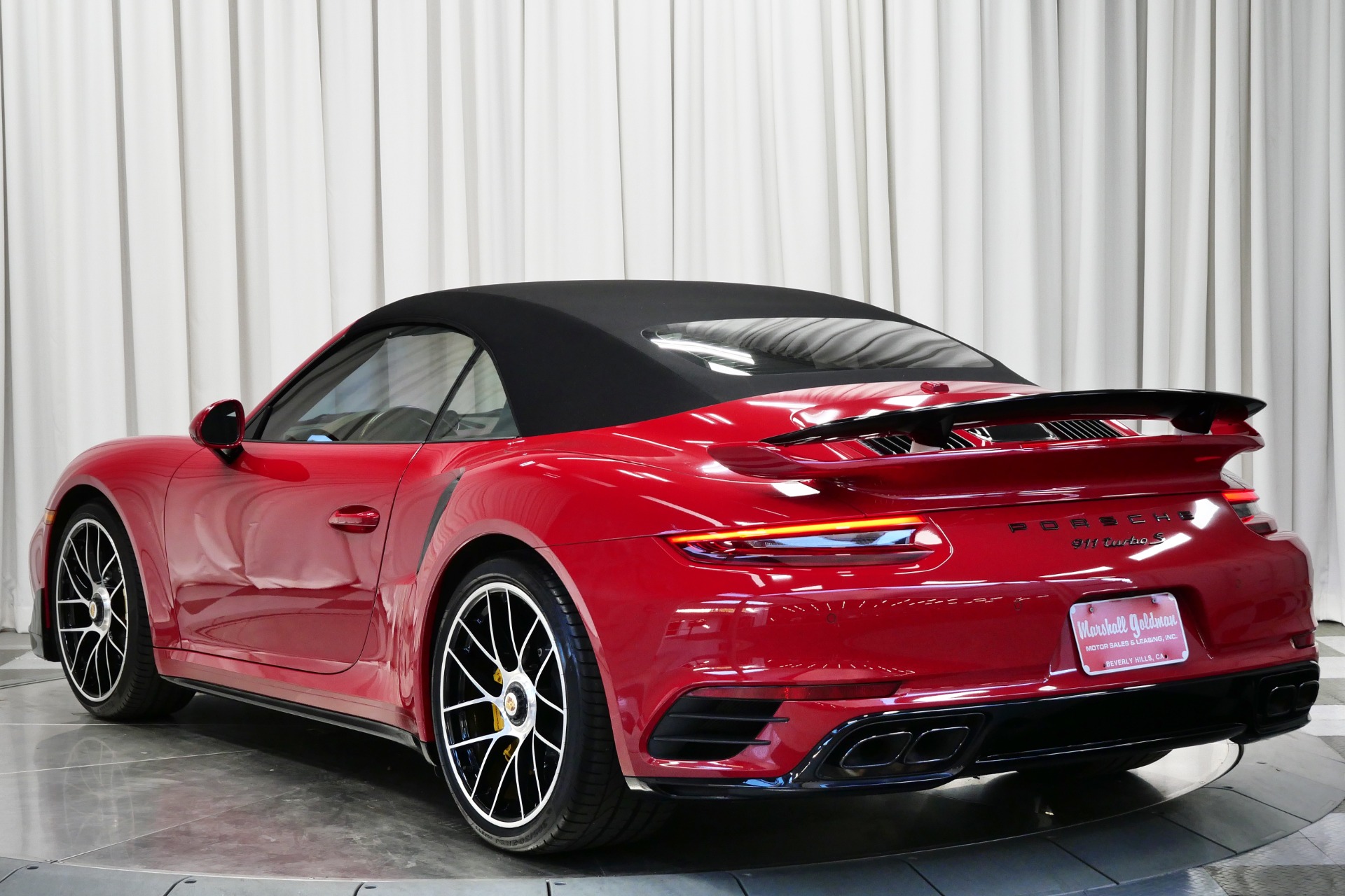 Carmine Red 2019 Porsche 911 Turbo S Cabriolet For Sale - Stock