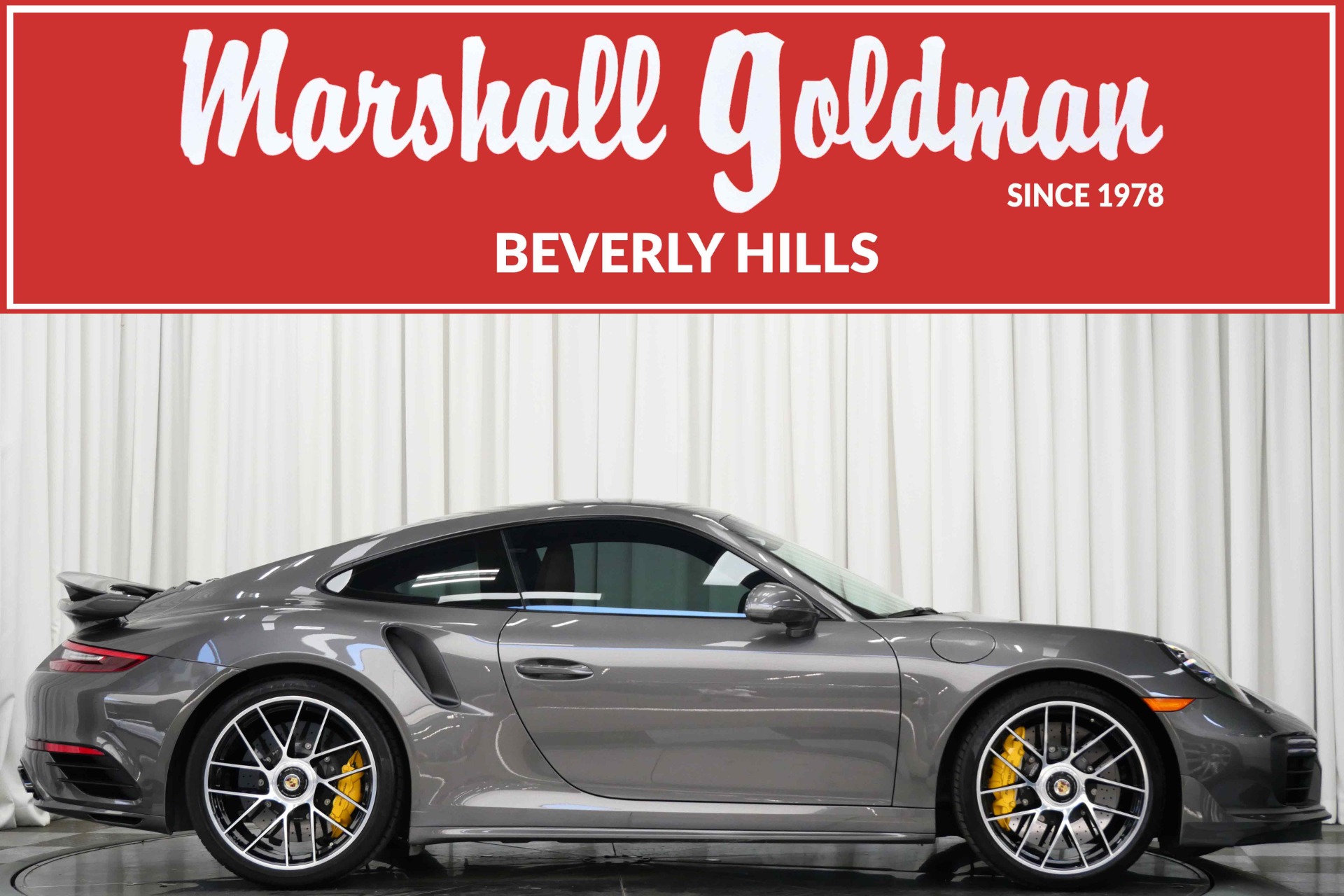 Agate Grey Metallic 2018 Porsche 911 Turbo S For Sale - Stock