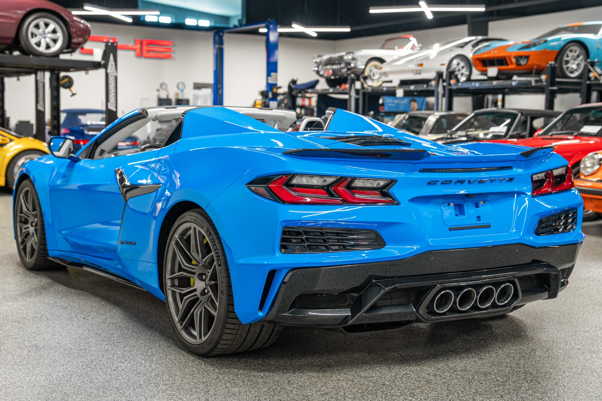 Rapid Blue 2024 Chevrolet Corvette Z06 Convertible -3LZ Package