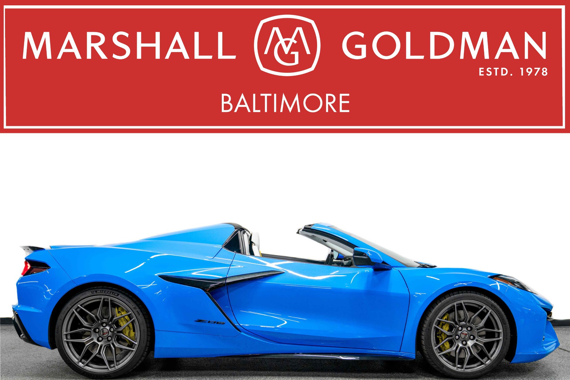 Rapid Blue 2024 Chevrolet Corvette Z06 Convertible -3LZ Package