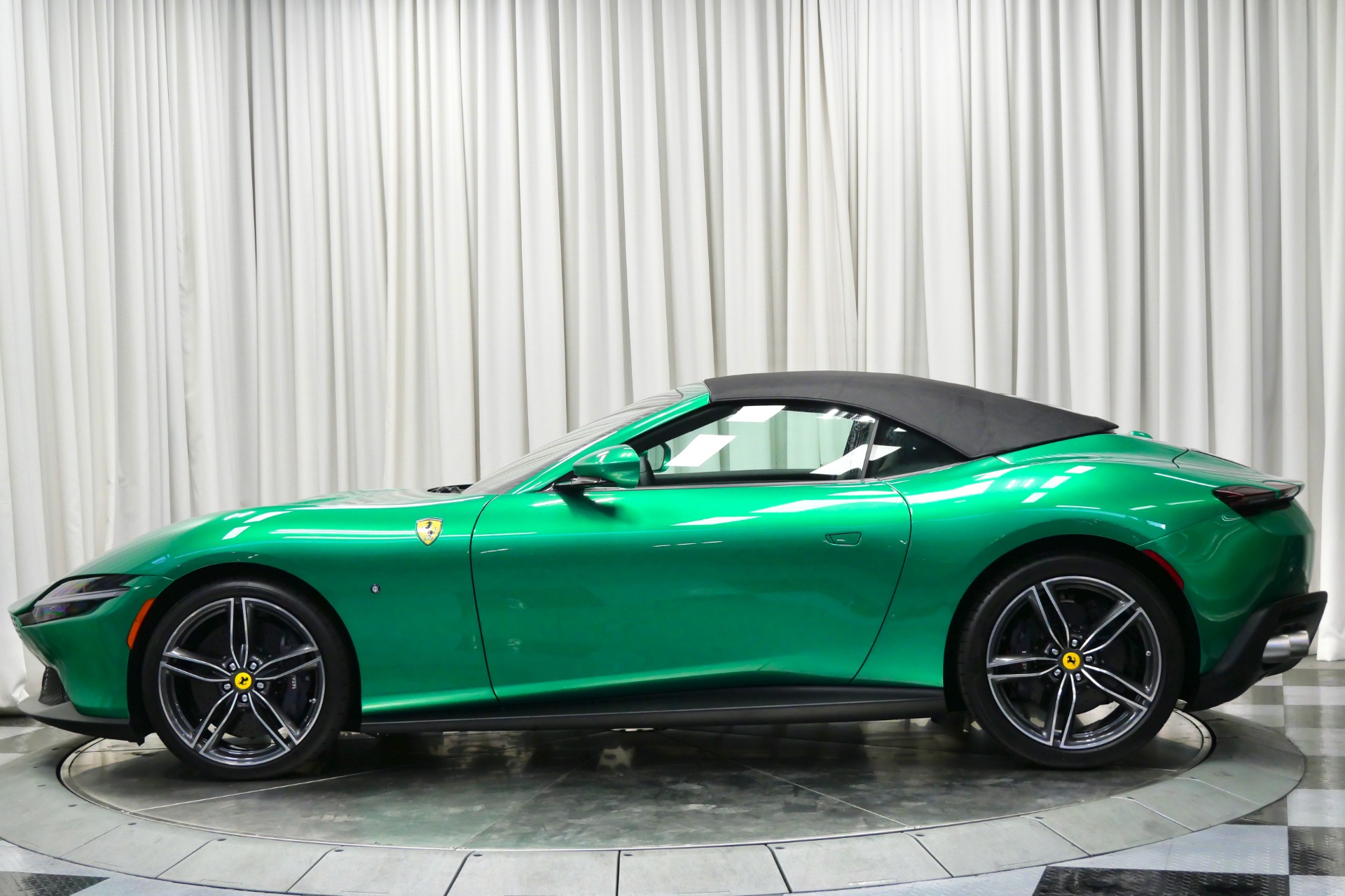 Green Jewel 2024 Ferrari Roma Spider -4 Layer Paint Color, Low