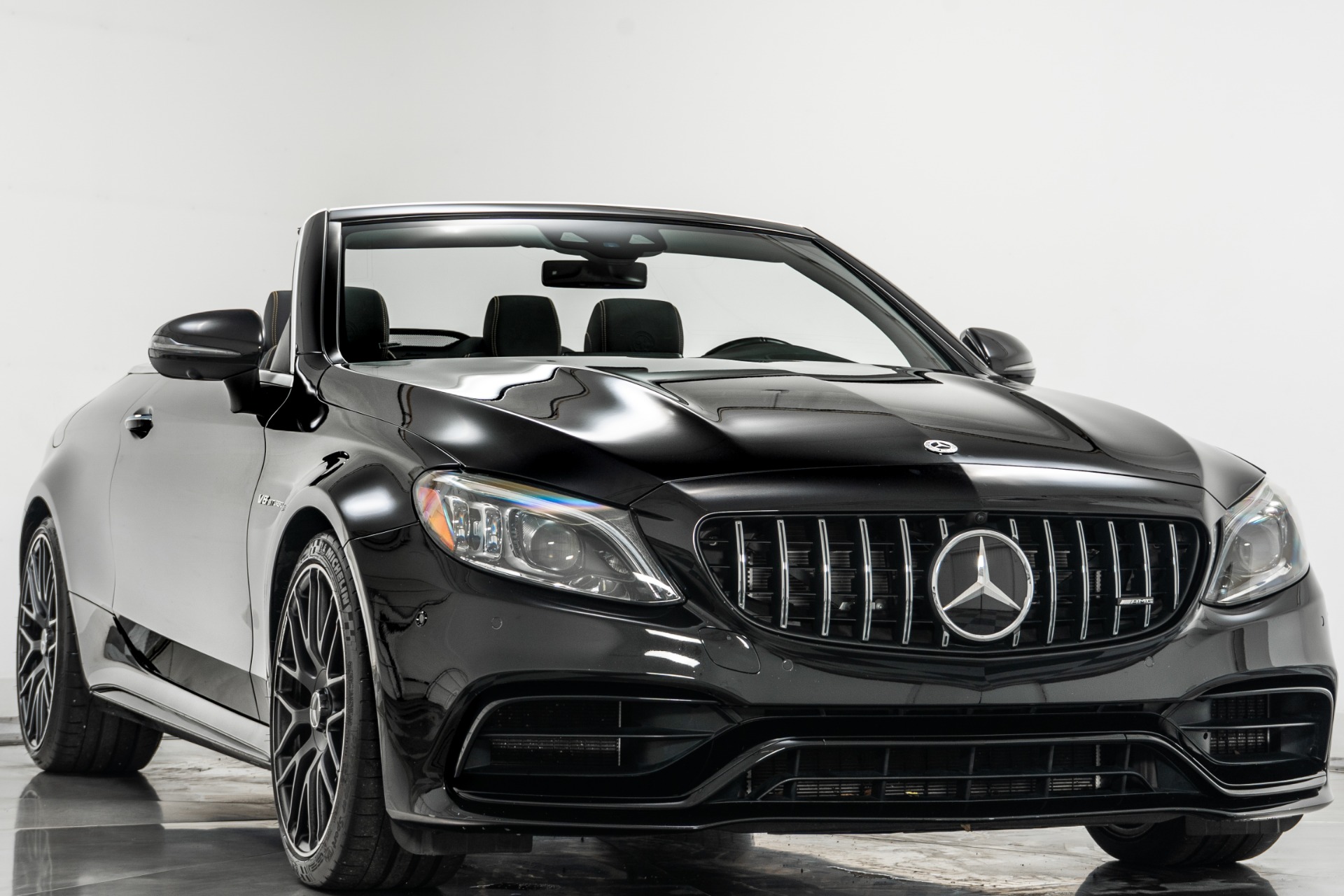Obsidian Black Metallic 2023 Mercedes-Benz C63 S AMG Cabriolet