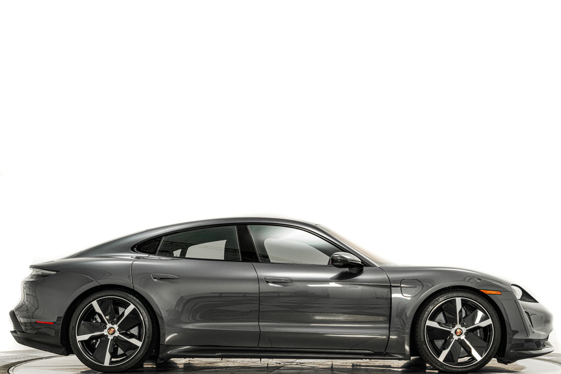 Volcano Grey Metallic 2021 Porsche Taycan Turbo S -Premium Package