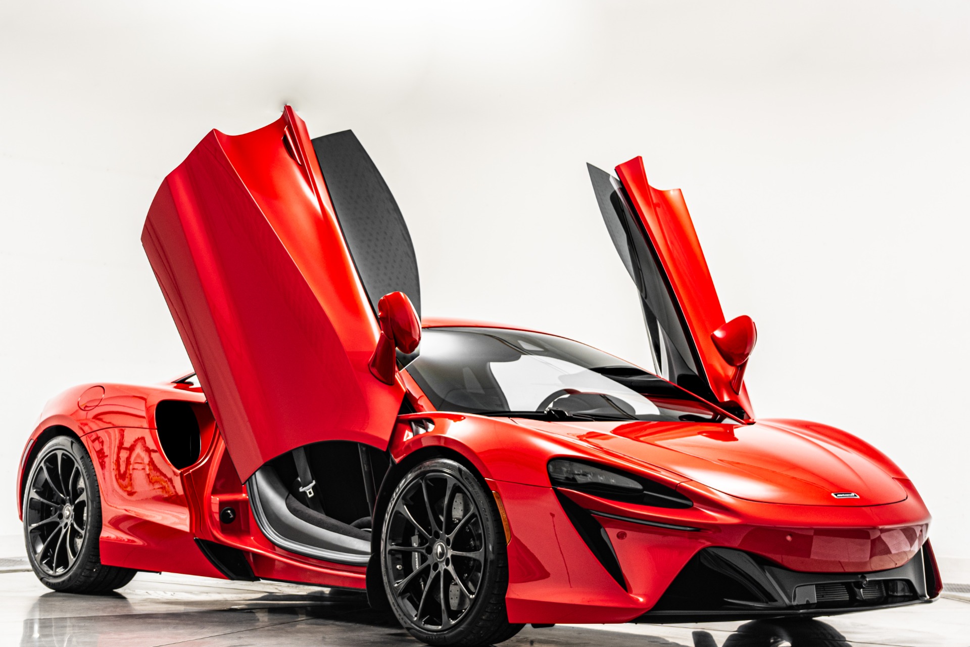 Vermillion Red 2023 McLaren Artura -Performance Interior, Front