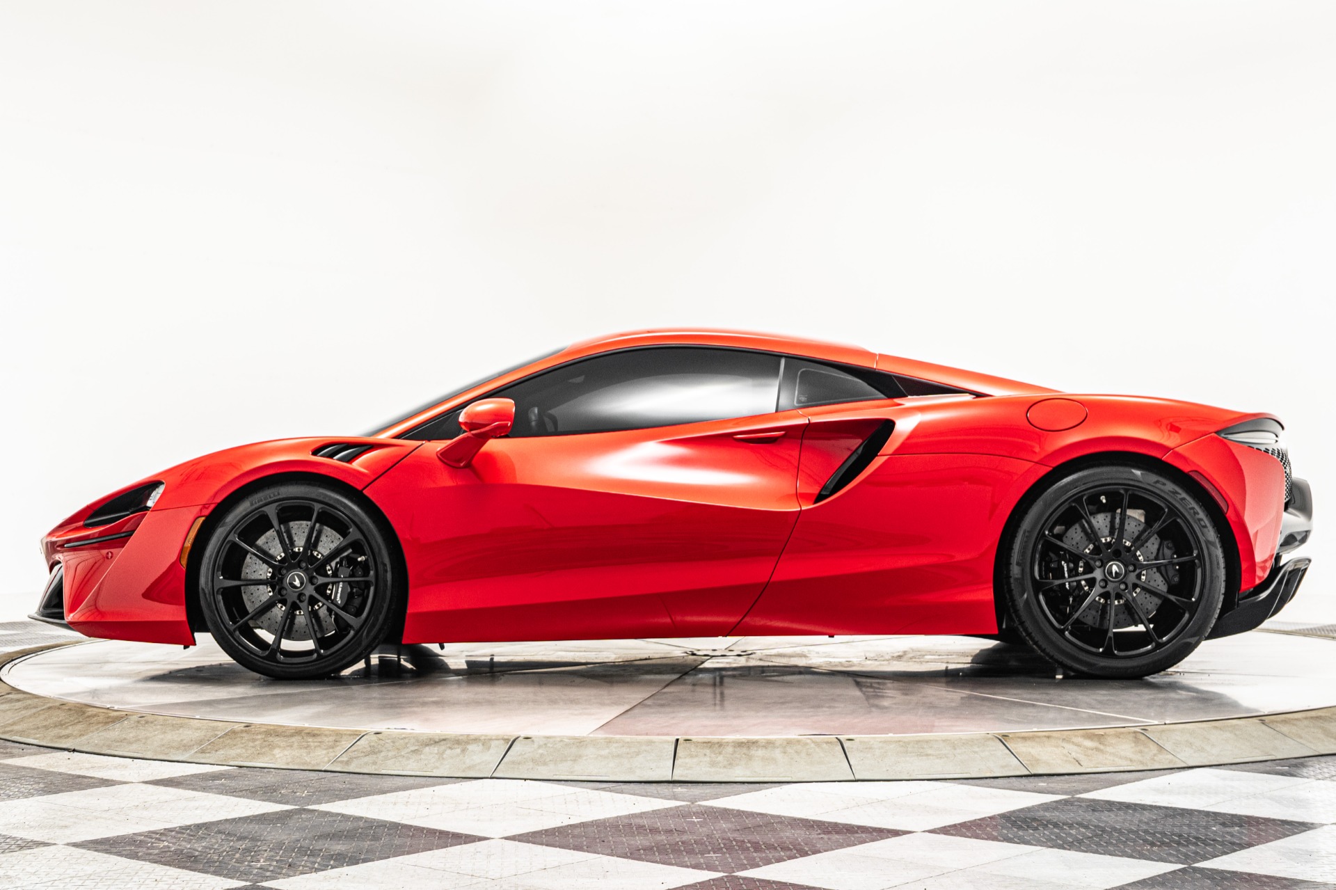 Vermillion Red 2023 McLaren Artura -Performance Interior, Front
