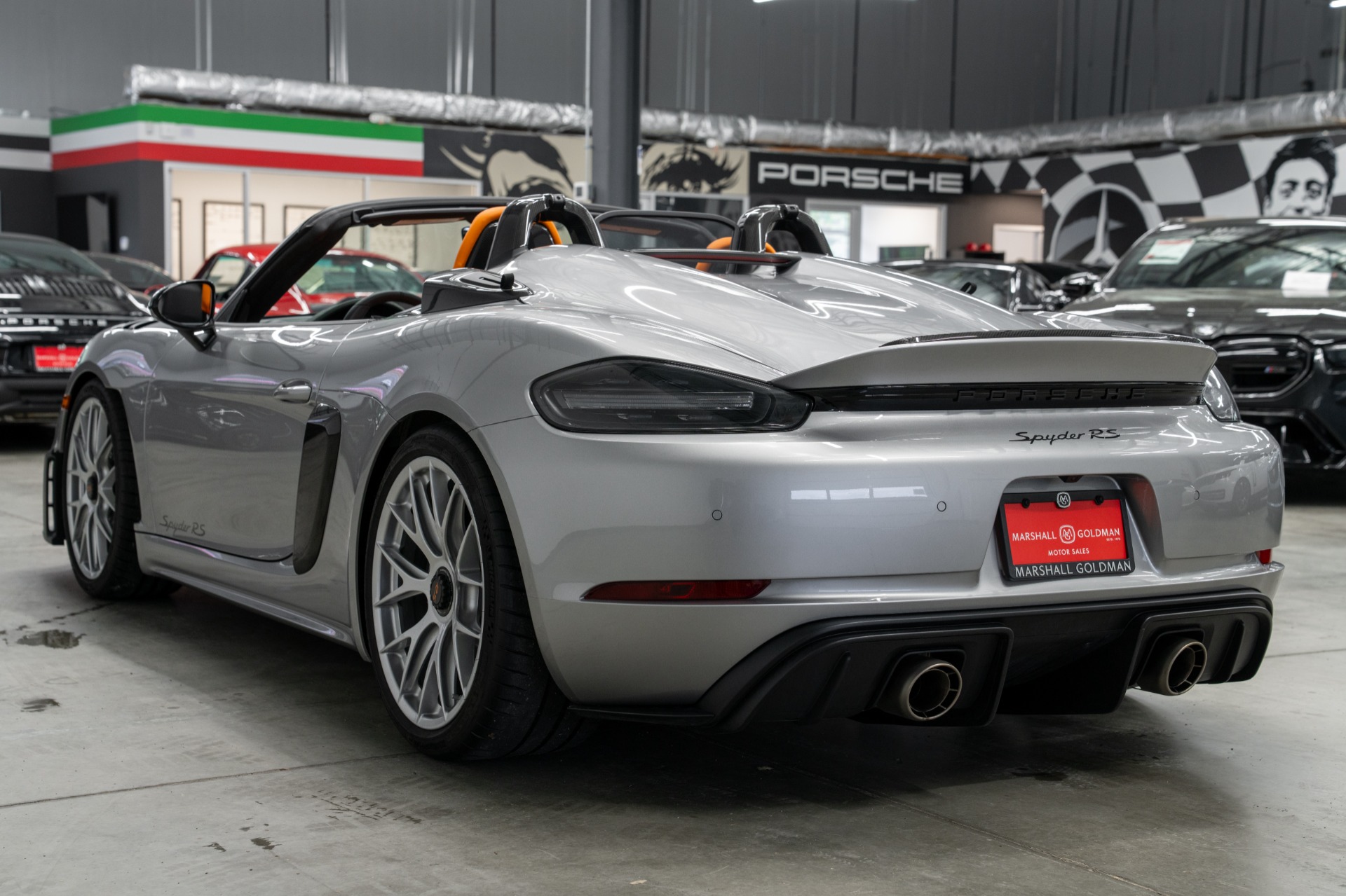 GT Silver Metallic 2025 Porsche 718 Spyder RS -CXX Seats, Weissach
