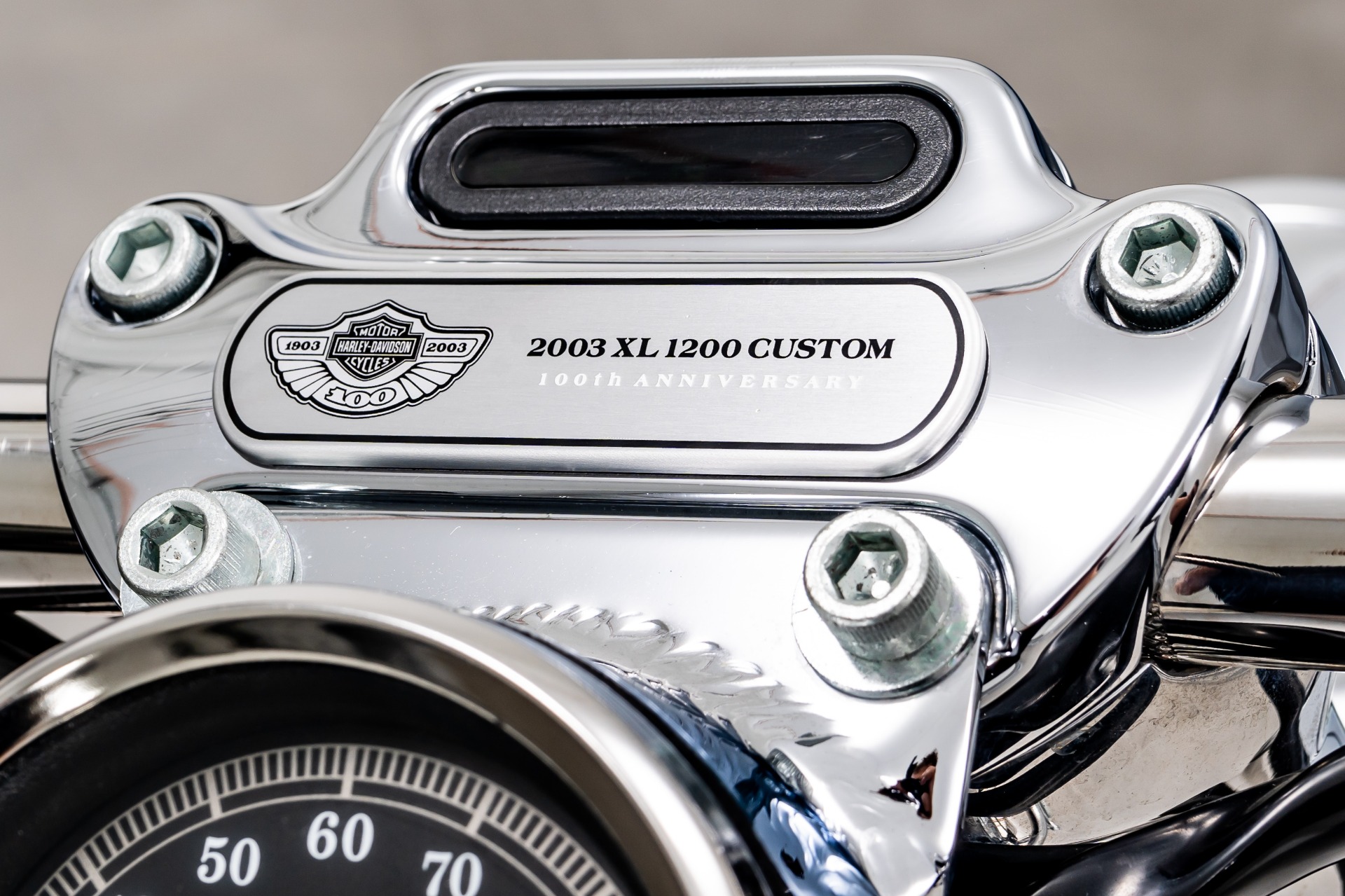Used 2003 Harley Davidson XL 1200 Custom Sportster 100th Anniversary For Sale Sold Marshall Goldman Cleveland Stock SPORT100THSL